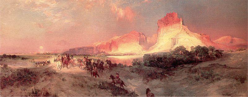 Moran, Thomas Green River Cliffs, Wyoming. France oil painting art